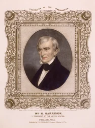 Prezydent USA William Henry Harrison, 1846 (litografia)