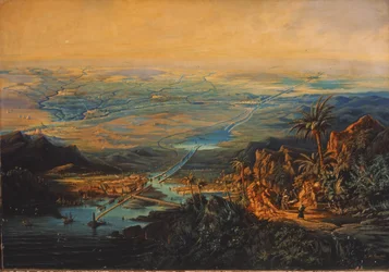 Kanał Sueski w listopadzie 1864 r. (olej na płótnie)