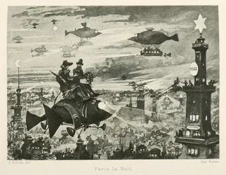 Paryż nocą, XX wiek, 1880.