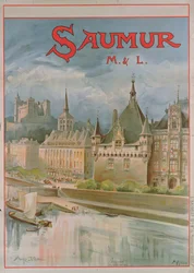 Plakat Saumur (kolor lito)