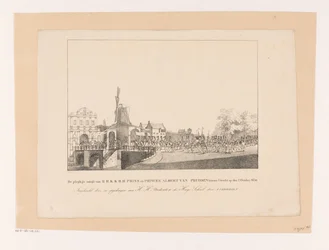 Wjazd księżniczki Marianny i jej męża księcia Alberta w Utrechcie, 1830 Uroczysty wpis H.H.K.K.H.H. Książę i książęta Albert Pruski w Utrechcie 2 października 1830 r. (tytuł na obiekcie)