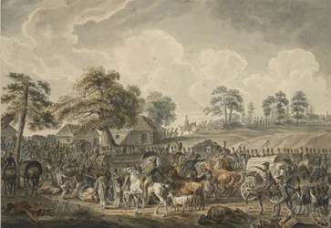 Armia francuska przekraczająca rzekę Dźwinę 24 lipca 1812 r., połowa lat 20. XIX wieku