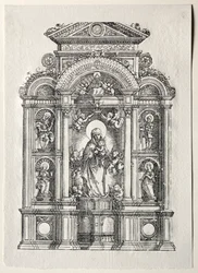 Ołtarz z piękną Marią z Ratyzbony, 1520.