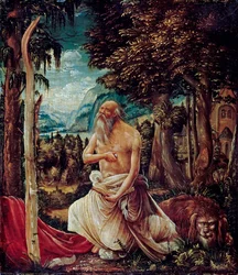 „Święty Hieronim penitent” (Skruszony św. Hieronim) Obraz Albrechta Altdorfera (ok. 1480-1538)