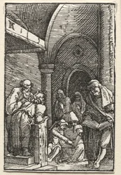 Upadek i odkupienie człowieka: Chrystus spiera się z lekarzami, c. 1515.