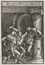 Upadek i odkupienie człowieka: biczowanie Chrystusa, c. 1515.