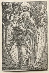 Upadek i odkupienie człowieka: Dziewica jako Królowa Niebios, c. 1515.