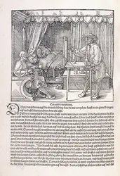 Rysownik rysujący portret za pomocą ramki rysunkowej, 1525