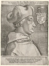 Kardynał Albrecht Brandenburgii - Wielka płyta, 1523.