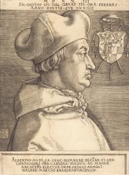 Kardynał Albrecht brandenburski Wielki Kardynał, 1523.