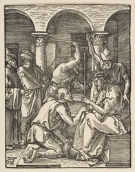 Chrystus ukoronowany cierniem, z Małej pasji, ca. 1509.