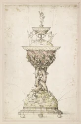 Projekt fontanny stołowej, 1509