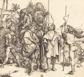 Pięciu żołnierzy i Turk na koniu, 14951496.