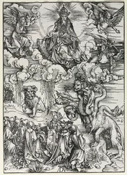 Objawienie św. Jana: Bestia z baranimi rogami, 1511.