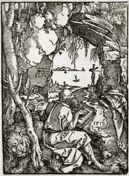 Święty Hieronim w grocie (Bartsch 113)