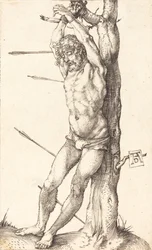 Święty Sebastian przywiązany do drzewa, 15001501.