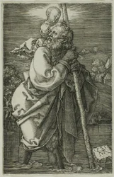 Św. Krzysztof zwrócony w lewo