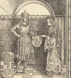 Zaręczyny Maksymiliana z Marią Burgundii, 1511.