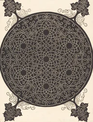 Szósty węzeł łączący siedem małych systemów węzłów z czarnymi środkami, prawdopodobnie 1506-1507
