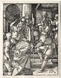 Mała pasja: Chrystus przed Annaszem, 1509-1511.
