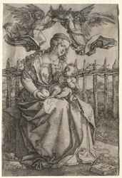 Dziewica ukoronowana przez dwa anioły, 1518.