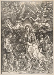 Dziewica otoczona wieloma aniołami, 1518.