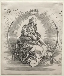 Dziewica na półksiężycu, c. 1510-1511.