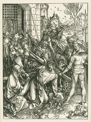 Chrystus niosący krzyż, ok. 1498-99 (drzeworyt)