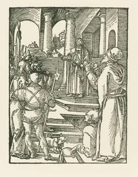 Chrystus przed Piłatem, ok. 1508-09 (drzeworyt)