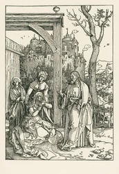 Chrystus opuszczający swoją Matkę, ok. 1504 r. (drzeworyt)