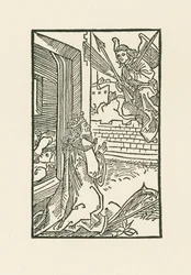 Modlący się Dawid. Ilustracja do Diurnale s m chorum ecclesie Basilien. Druk: Johann Bergmann, Bazylea