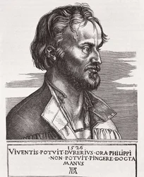 MELANCHTON, Philipp Schwarzerd, chamado (1497-1560). Teólogo e colaborador de Lutero (gravura) polonês