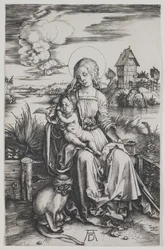 Madonna z małpą, ok. 1498 (rycina)