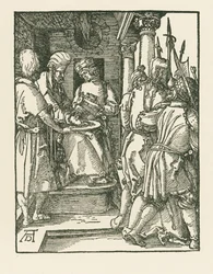 Piłat umywający ręce, ok. 1509 (drzeworyt)