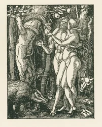 Upadek człowieka, ok. 1510 (drzeworyt)