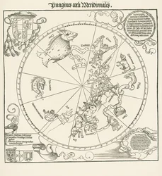 Południowa półkula globu niebieskiego