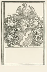 Herb Michała Behaima, ok. 1518-20 (drzeworyt)