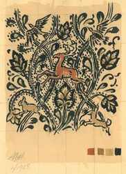 Wood Life, kwiecień 1928 (gwasz na papierze)