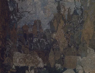 Scenografia do baletu Ognisty ptak I. Strawińskiego, 1910