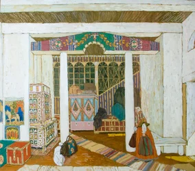 Scenografia do spektaklu Burza Aleksandra Ostrowskiego, 1916.