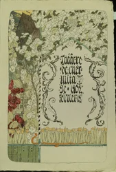 Program teatralny do spektaklu teatralnego Faust, 1902