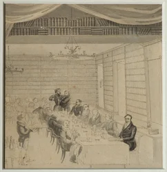 Uczta literacka w księgarni Aleksandra Smirdina, 1832