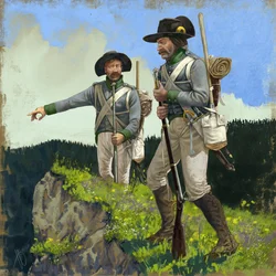Austriaccy pionierzy perlustracji, około 1809 r., 2018 r.