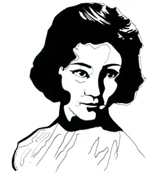 Portret Jiang Qing (1914-1991) żony Mao Zedonga (Portret Jiang Qing jako Madame Mao)