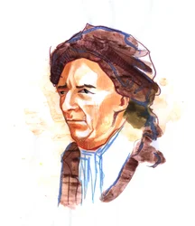 Portret Leonharda Eulera (1707-1783) szwajcarskiego matematyka i fizyka (Portret Leonharda Eulera szwajcarskiego matematyka, fizyka, astronoma, logika i inżyniera)