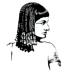 Portret królowej Egiptu Kleopatry VII Thea Philopator (69-30 pne)