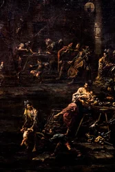 Hazardziści, żołnierze i włóczędzy, ok. 1720/30 (olej na płótnie)