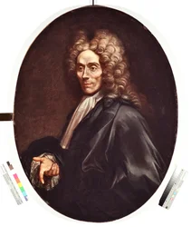 Portret mężczyzny. Szlachcic w peruce i czarnym stroju. Obraz Alessandra Magnasca, zwanego Il Lissandrino (1667-1749). Genua, Musei di Strada Nuova, nr inw. PR 371