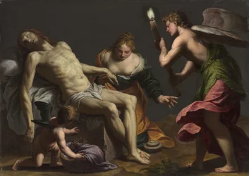 Lament nad Ciałem Chrystusa, ok. 1645-50 (olej na płycie dotykowej)