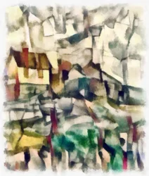Widok (zielony) #30, 2016
